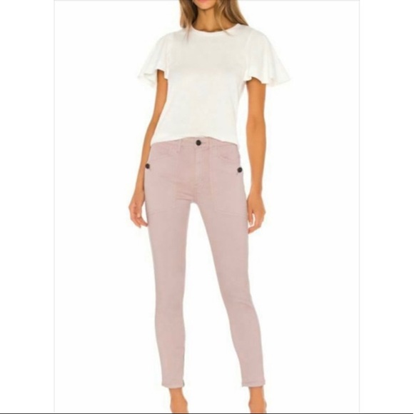 Joie Aeowin Cotton White Flutter Sleeve Tee NWT $138 - Picture 3 of 10